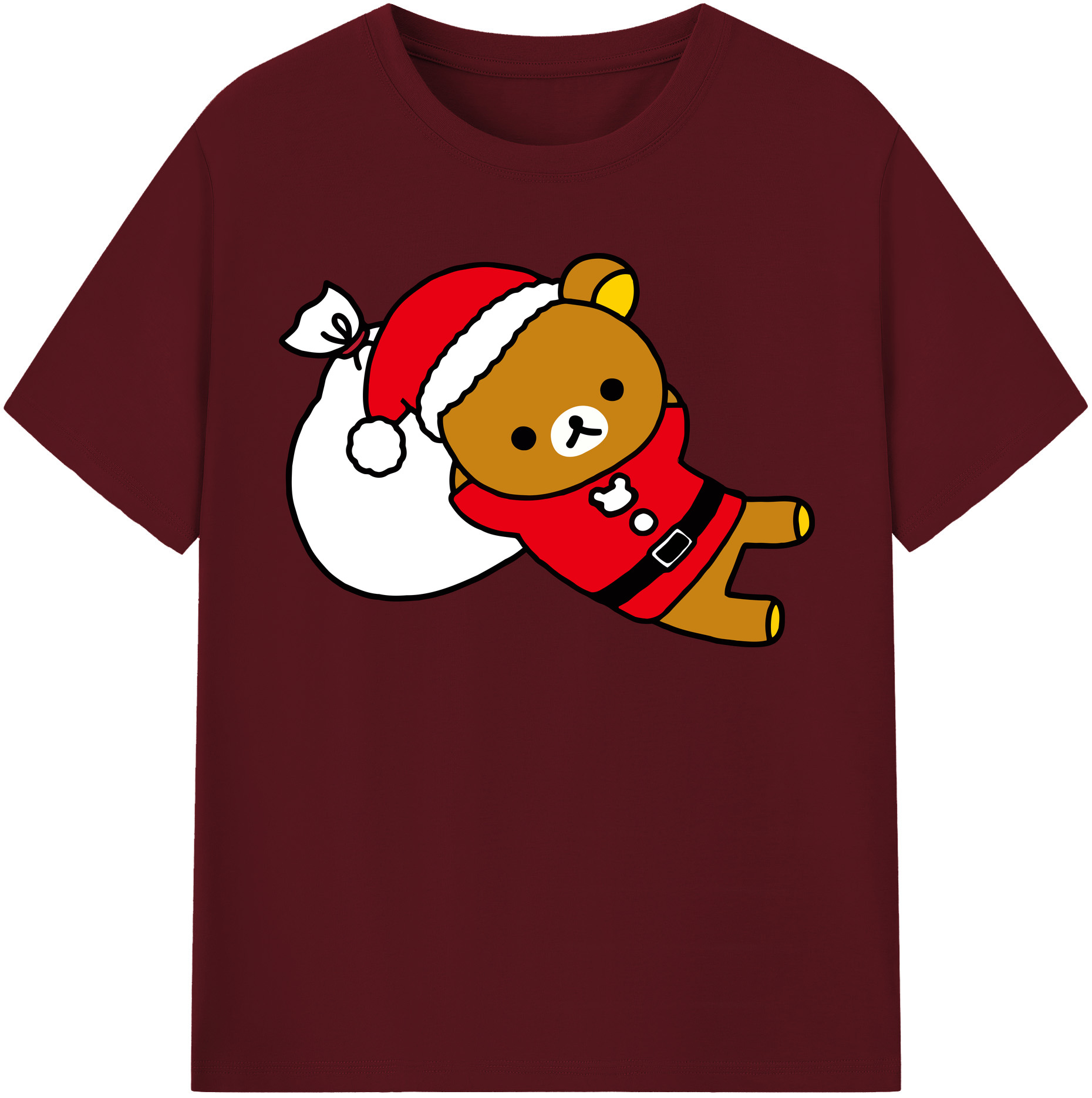 （画像用） リラックマ リラックマ キイロイトリ Rilakkuma Korilakkuma Kiiroitori 綿100％半袖Tシャツ（フロントプリント）